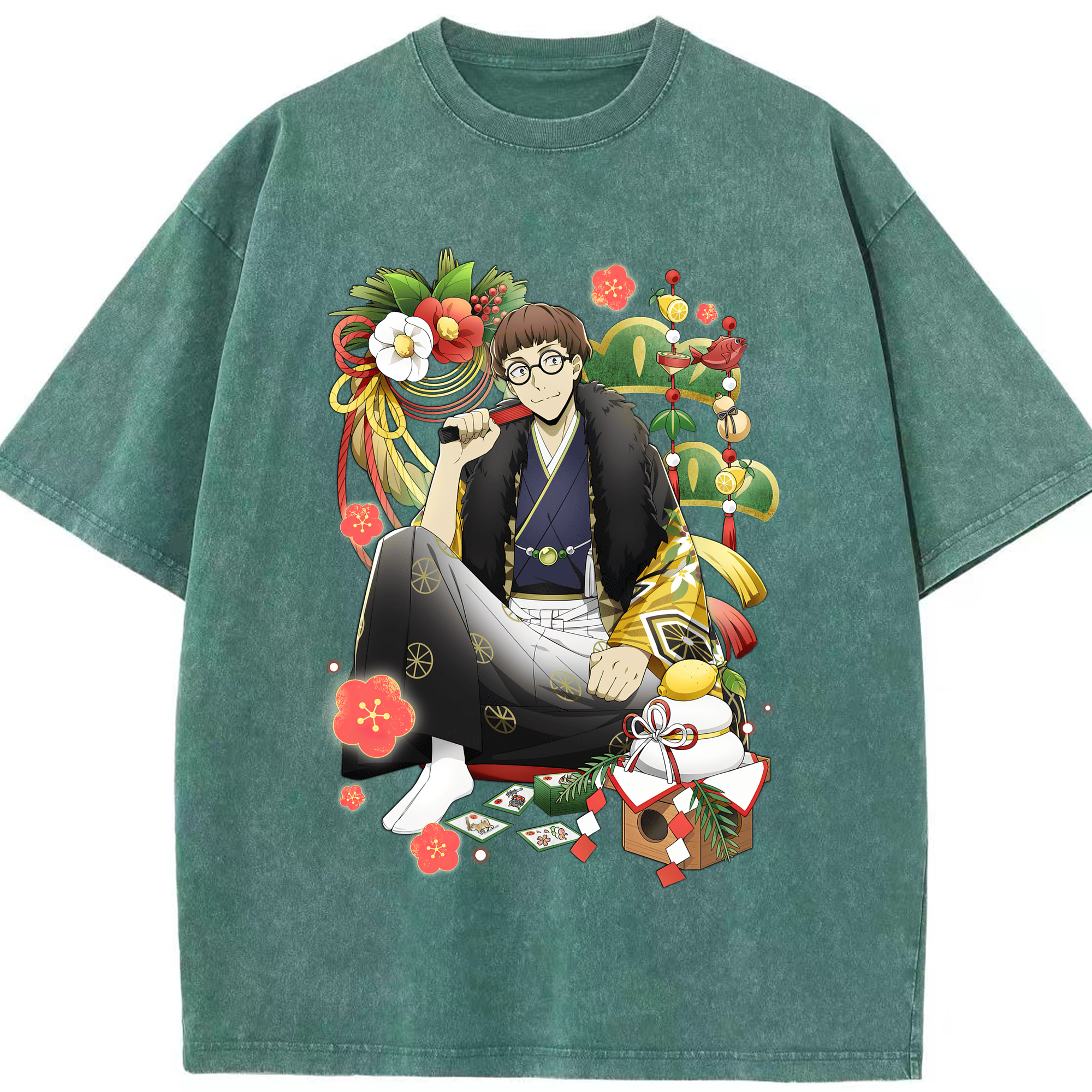 （画像用） 文豪ストレイドッグス Bungo Stray Dogs 綿100% ヴィンテージ風 半袖Tシャツ（フロントプリント）